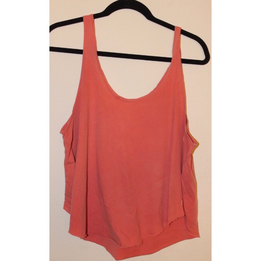 Rvca Orange Flowy Tank Top